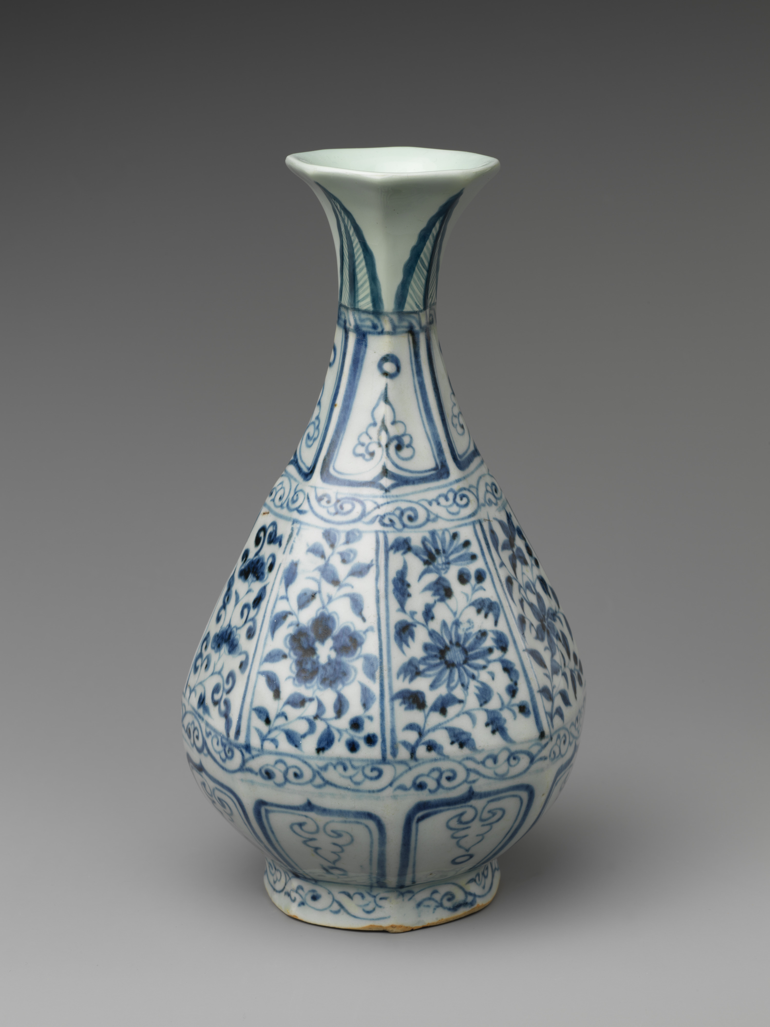 Historical floral vase from The Met, an archive reference and not shop inventory